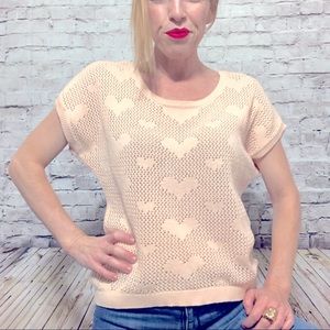 ‼️2B BEBE HEART KNIT SWEATER Size M‼️